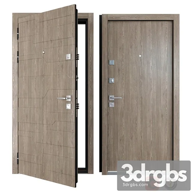 Entrance metal door galleon (zimen) 3D Model Free