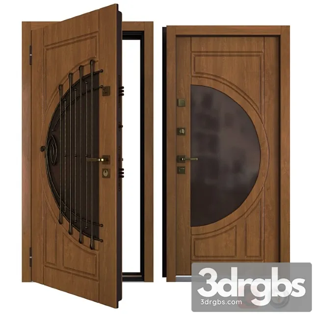 Entrance Metal Door Harp Your Frame 3D Model Free