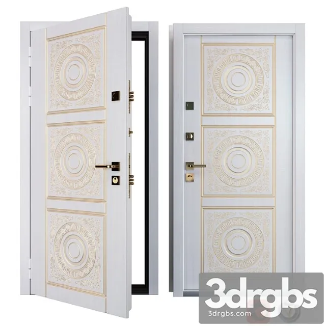 Entrance metal door of bezha 6 (your frame) 3D Model Free