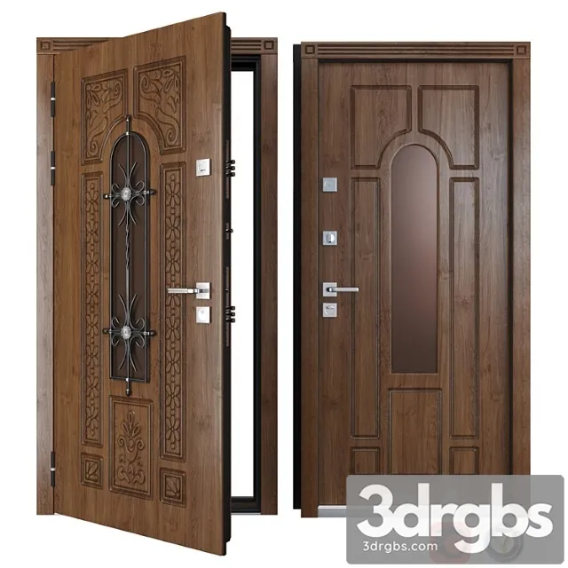 Entrance metal door of vezha 4 3d (your frame) 3D Model Free