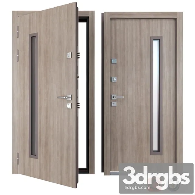 Entrance metal door rio (straj) 3D Model Free