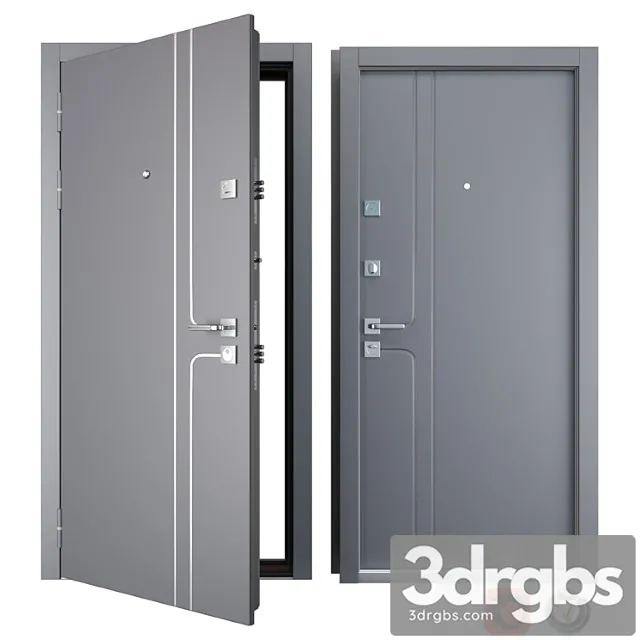 Entrance metal door vista (zimen) 3D Model Free
