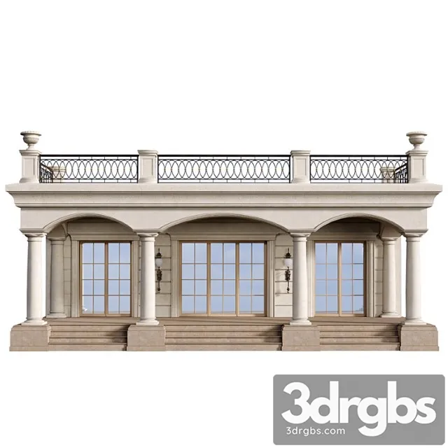 Entrance To The House Porch 3D Model Free