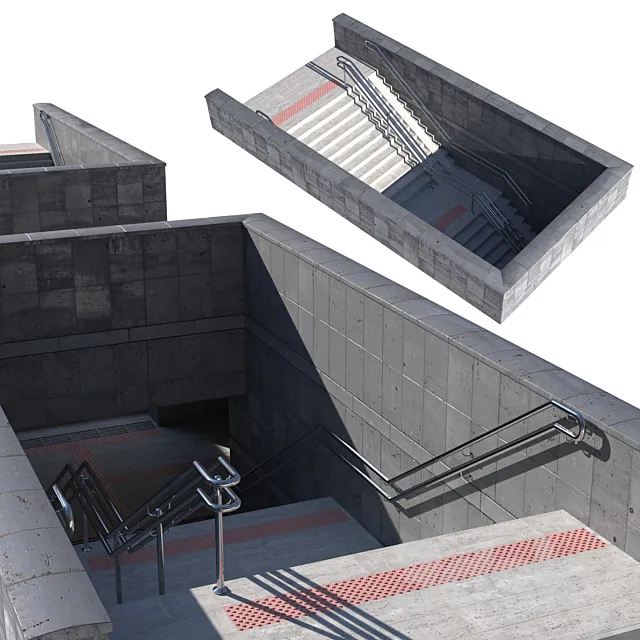 Entrance to the underground passage 3D Model