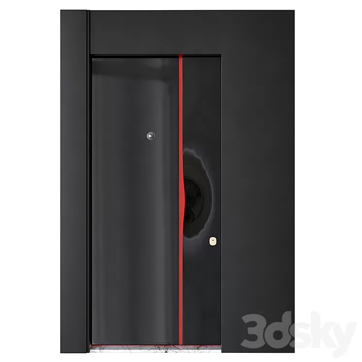 entrance villa door 3D Model Free