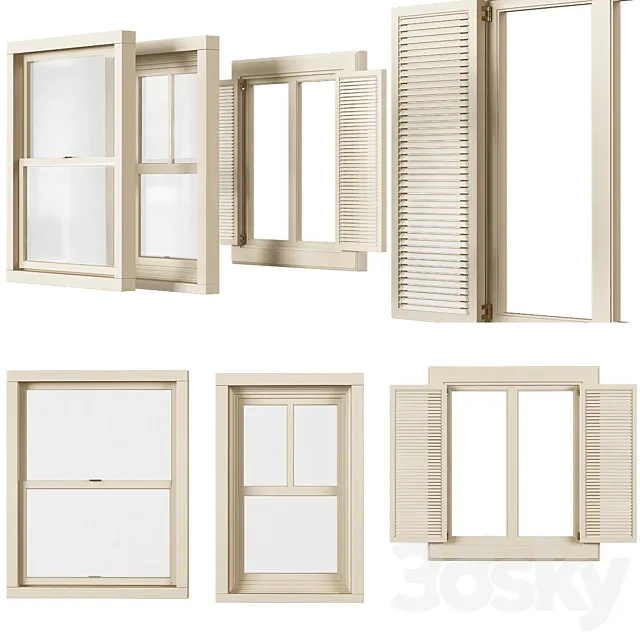 Entrance window number 005 3D Model