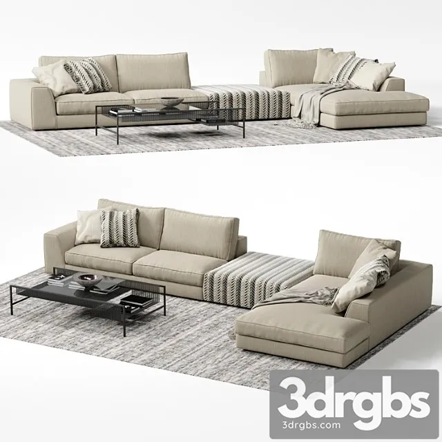 Eole 2 sofa 2 3D Model Free