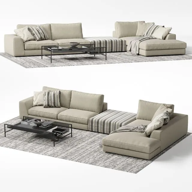 Eole 2 sofa 3D Model