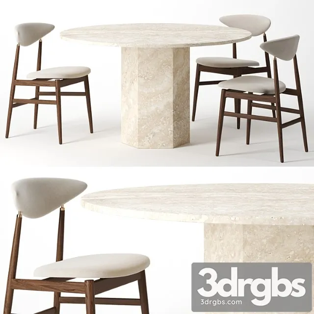 Epic dining table by gubi 2 3D Model Download