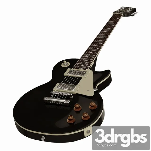 Epiphone les paul standard ebony 3D Model Free