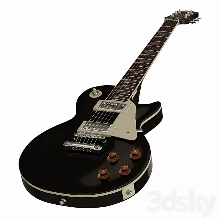 Epiphone Les Paul Standard Ebony 3D Model