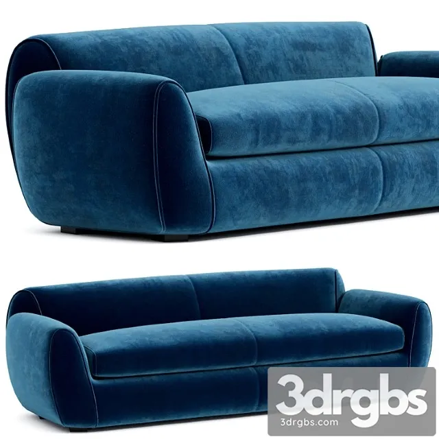 Eponimo Sofa Aus Samt Mit Abnehmbarem Bezug 3D Model Free