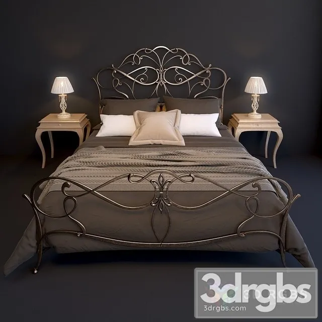 Epoque Ciacci Classic 1027 Bed 3D Model Free