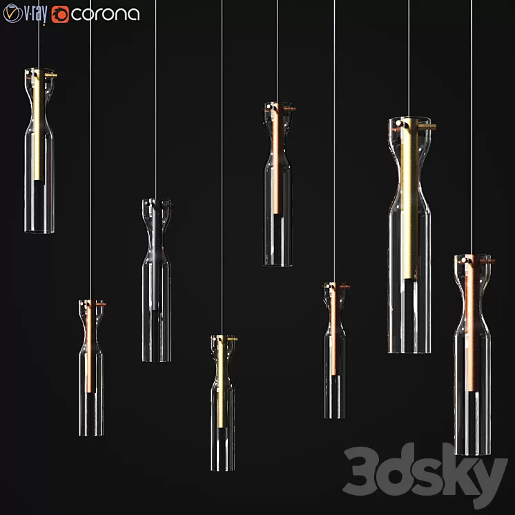 Epsilon Sola Pendant Gallotti & Radice 3D Model