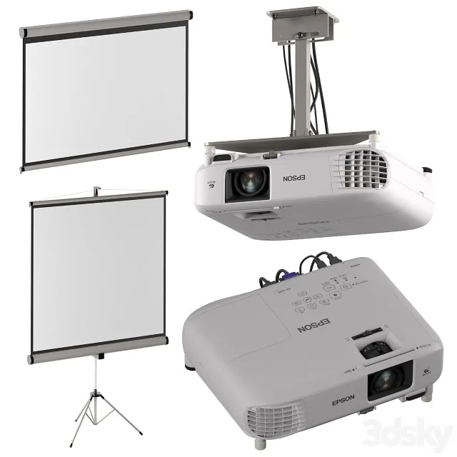 Epson EB FH06 Projector 3D Model Free
