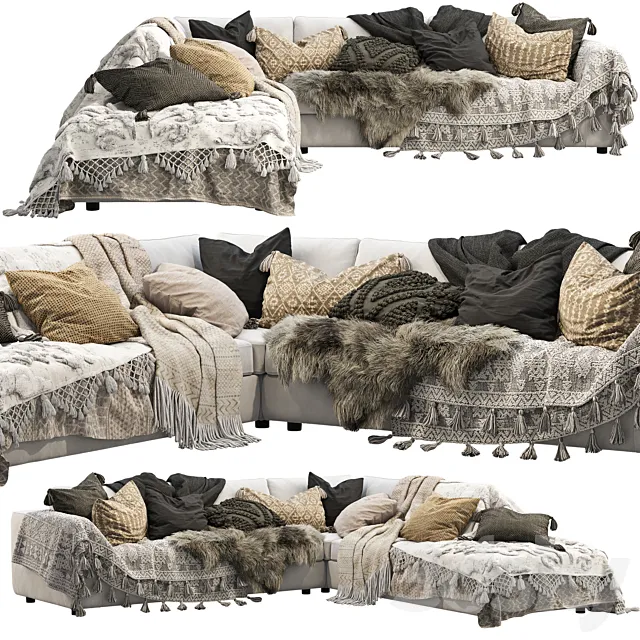 EQ3 Cello 3-Piece Sectional Sofa Free Download