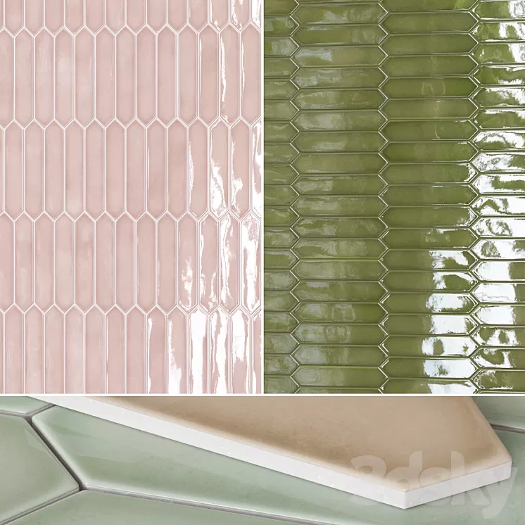 Equipe Arrow Ceramic Tile 3D Model Free