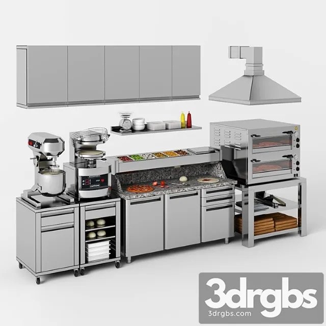 Equipment For Pizzeria 3D Model Free