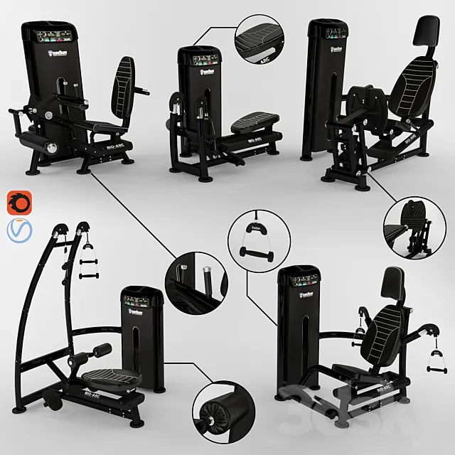 Equipment Gym 3 3D Model