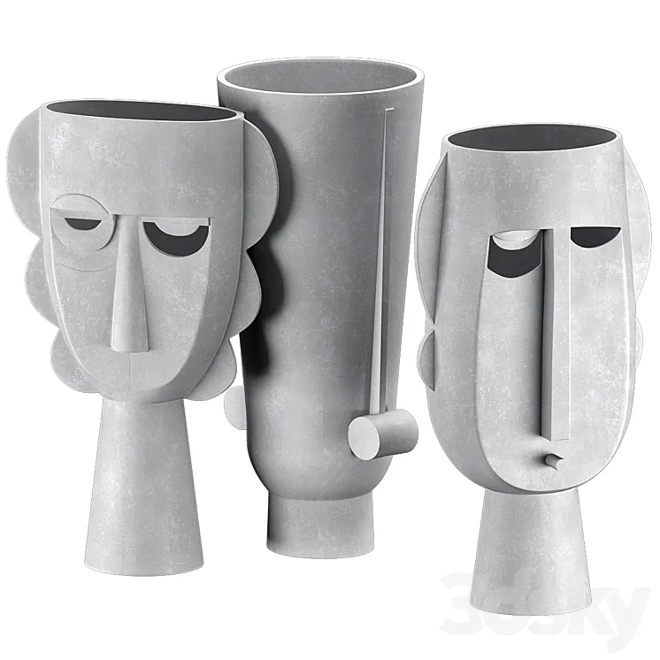 Er vases 3D Model Free