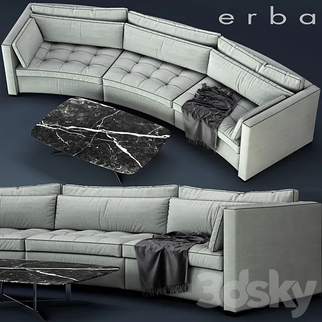 ERBA ITALIA ALCHIMIA TONDO Sofa 3D Model