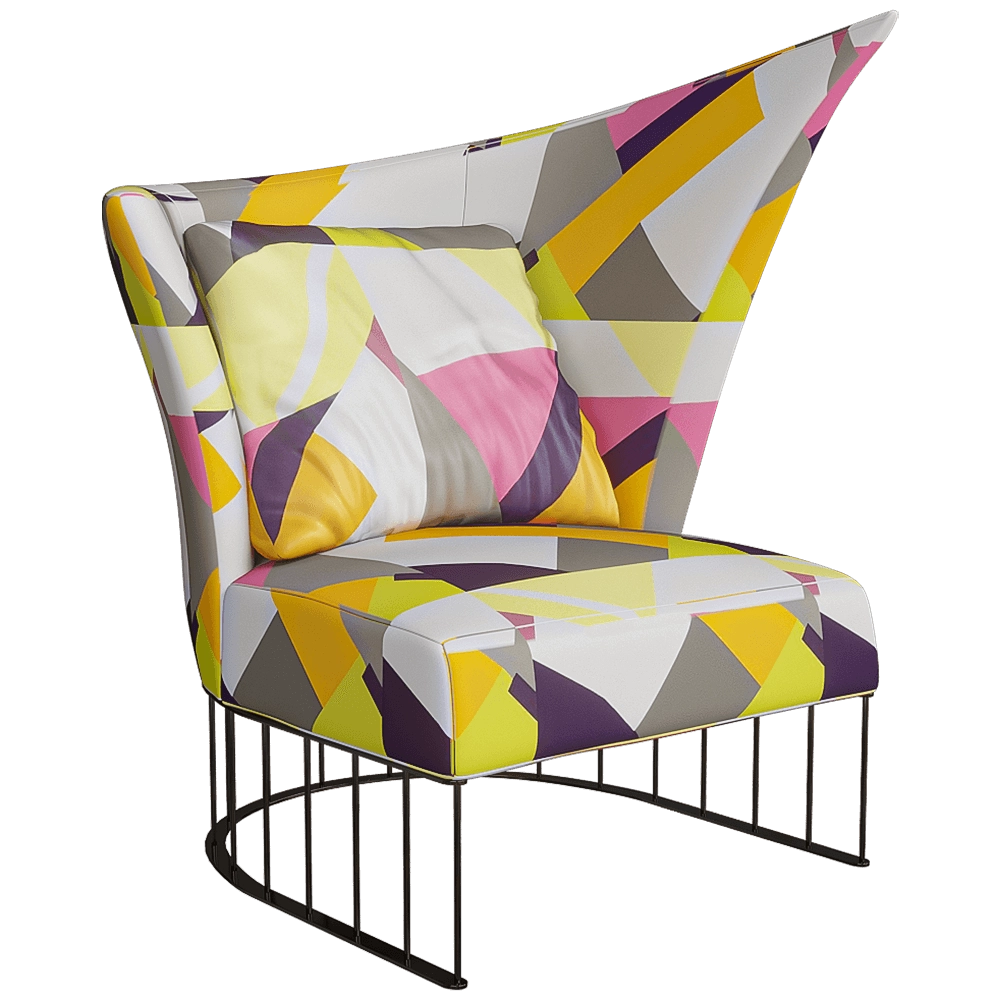 ERBA ITALIA - Armchair Virgola 3D Model