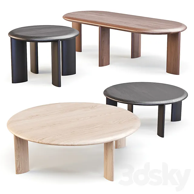 Ercol - L. Ercolani: IO - Coffee and Side Tables 3D Model