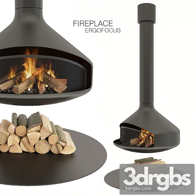 Ergofocus fireplace 3D Model Free
