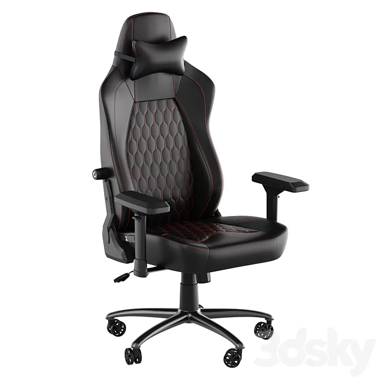 Ergonomic High Back Gaming Chair with Armrests Headrest Pillow and Adjustable Lumbar Support SY-088 Flash Furniture 3D Model Free