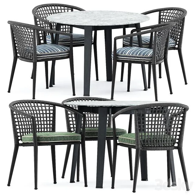 Erica 19 chair and Ginepro round Outdoor table by bebitalia Free Download