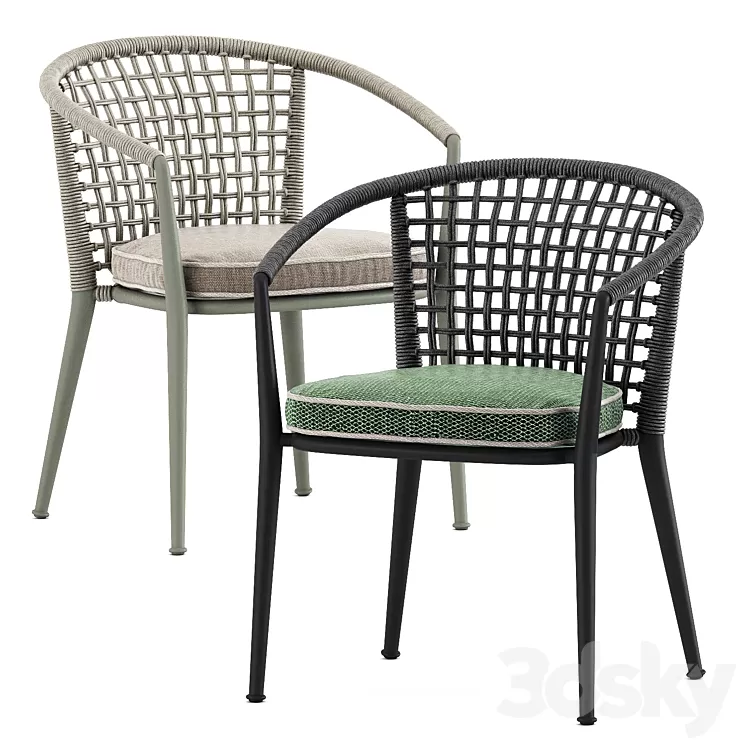 Erica 19 chair by bebitalia 3D Model