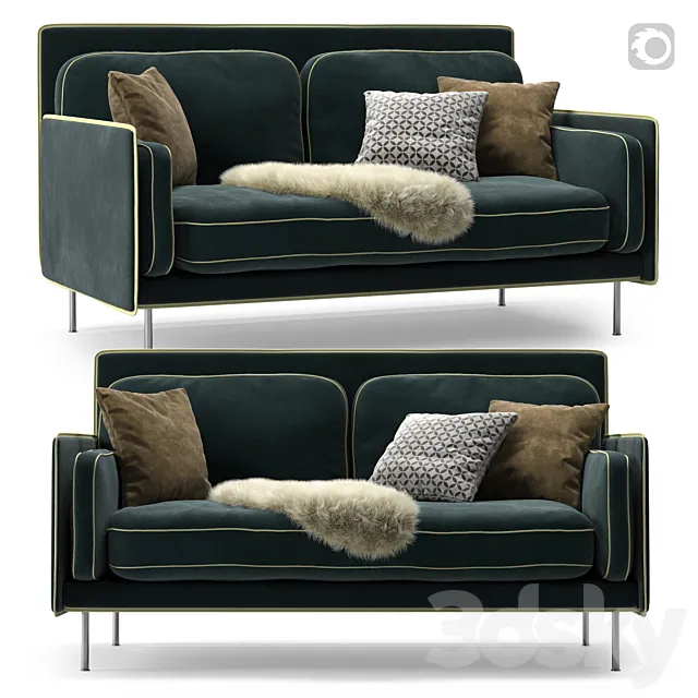 Erik Jorgensen EJ 480 Hector sofa 3D Model