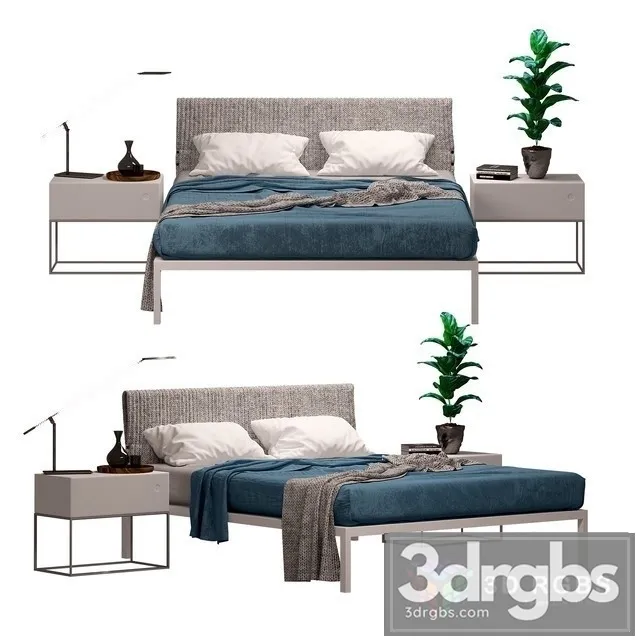 Erik Moderm Bed 3D Model Free