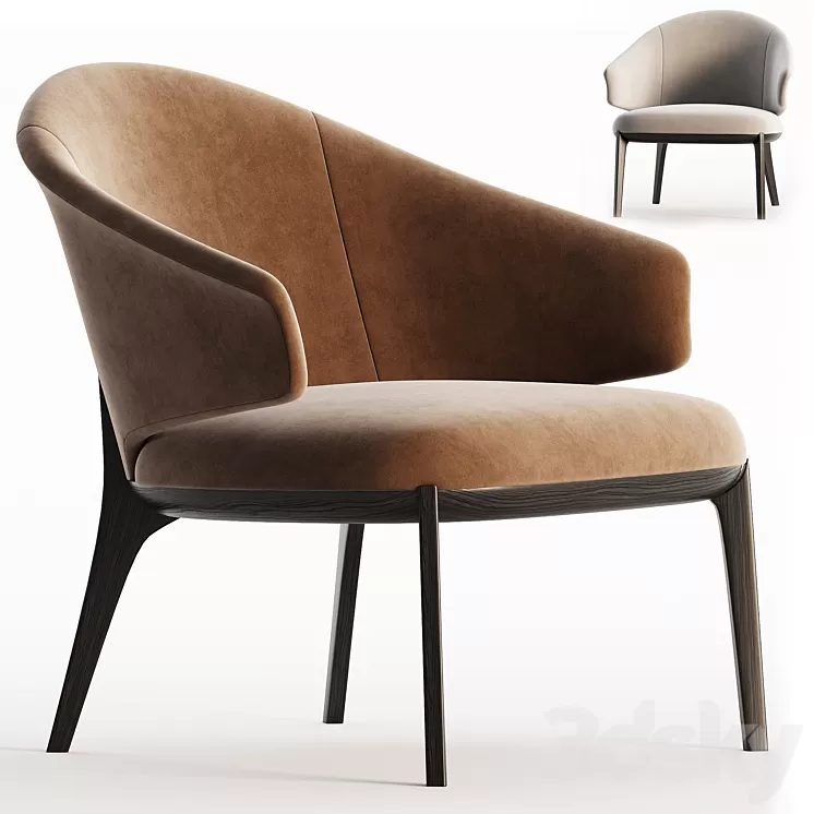 ERIKA Easy chair By HC28 Cosmo 3D Model Free