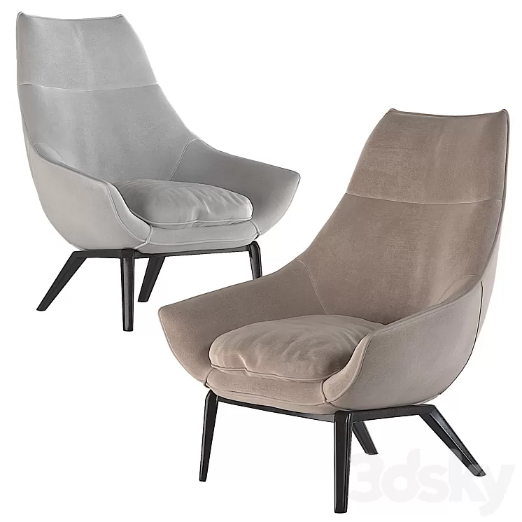 ERMES armchair 3D Model