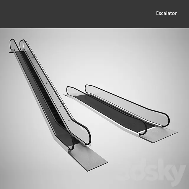 Escalator 3D Model