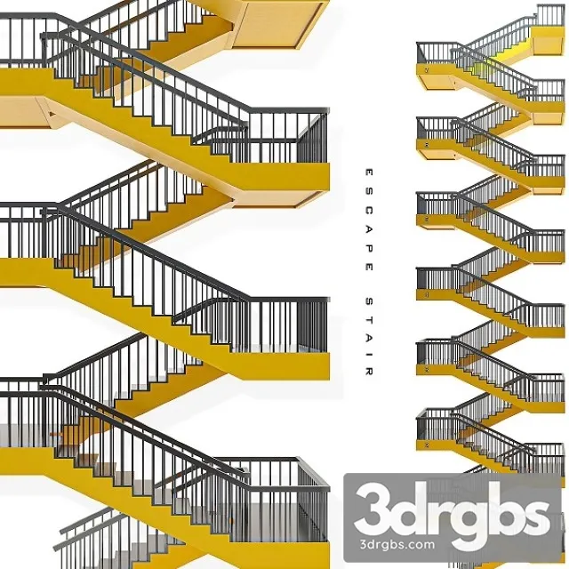 Escape Stair 3D Model Download