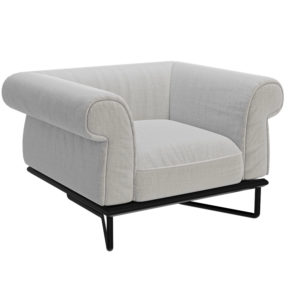 Esedra Design  - Armchair Vivaldi 3D Model