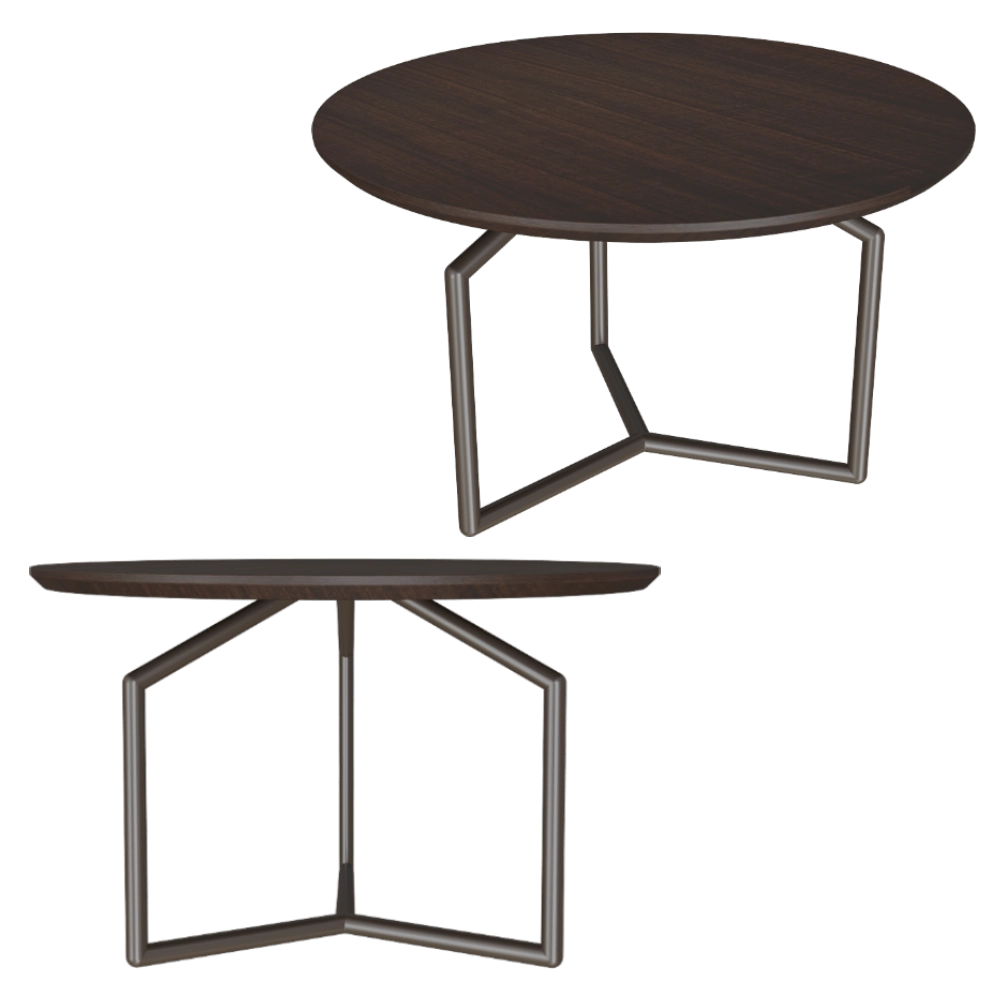 Esedra Design - Dinner table Tolomeo round 3D Model