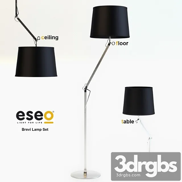 Eseo Brevi Lamp Set 3D Model Download