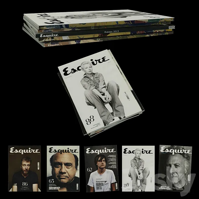 Esquire magazine 3D Model