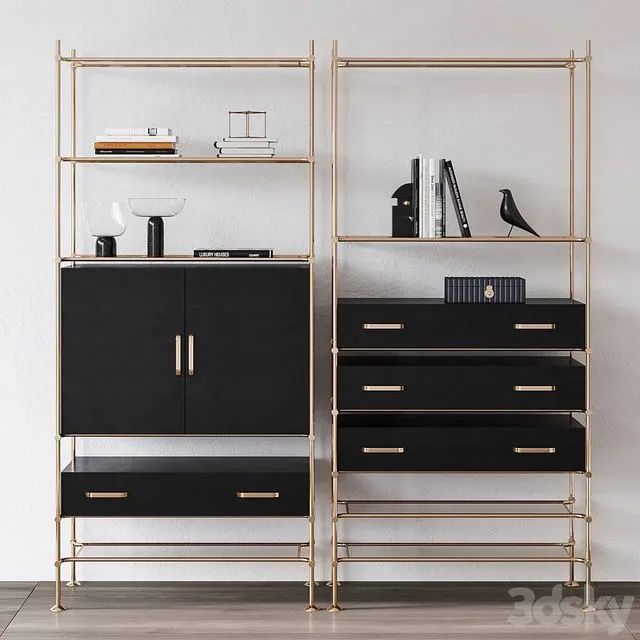 Essential Home Delightfull Mulligan bookcase 3D Model