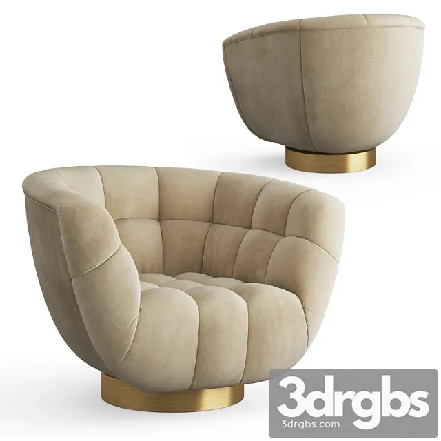 Essex armchair 3D Model Free