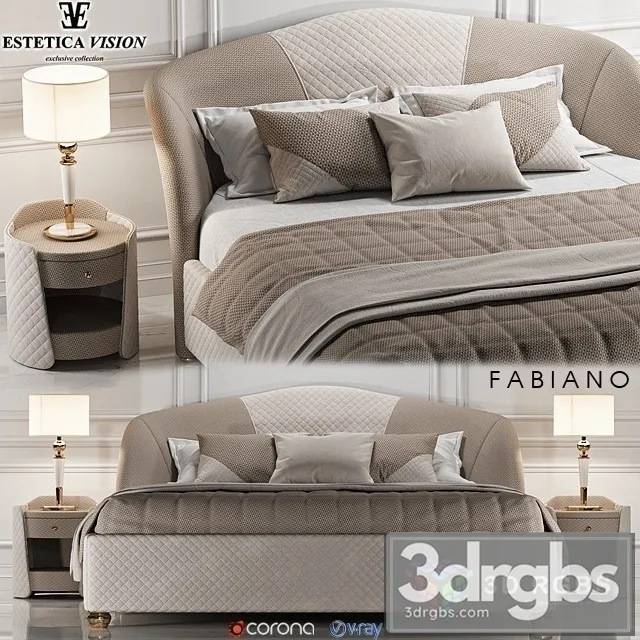 Estetica Fabiano Palladium Bed 3D Model Free