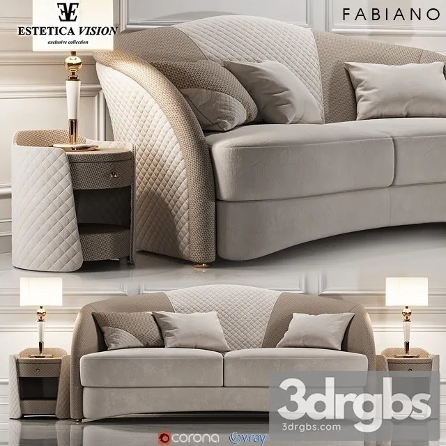 Estetica Fabiano Sofa 3D Model Free