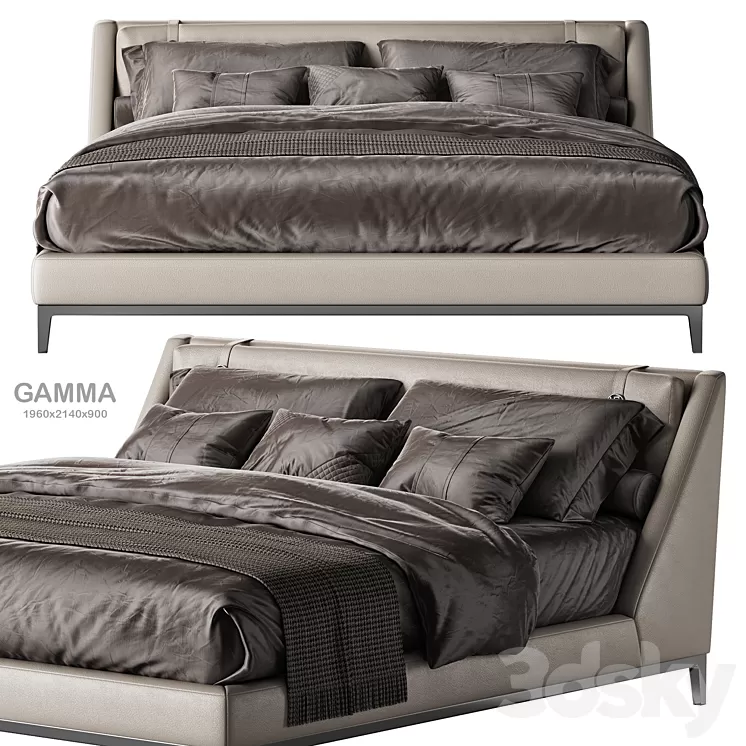 Estetica Gamma bed 1 3D Model Free