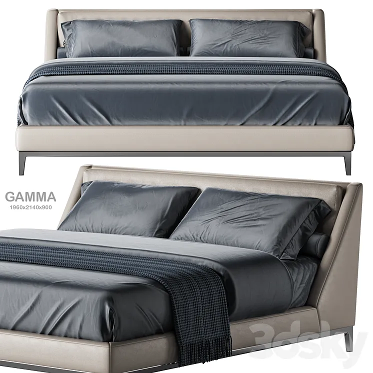 Estetica Gamma bed 2 3D Model Free