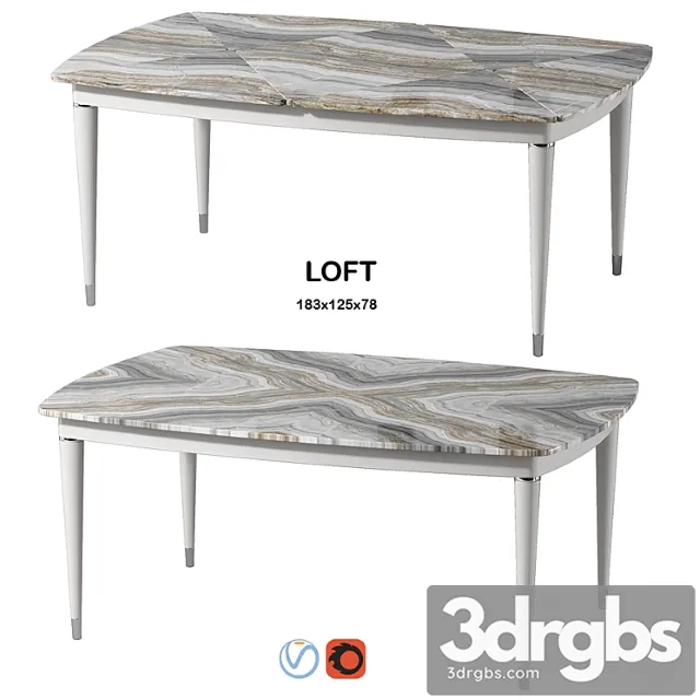 Estetica Loft Table 3D Model Free