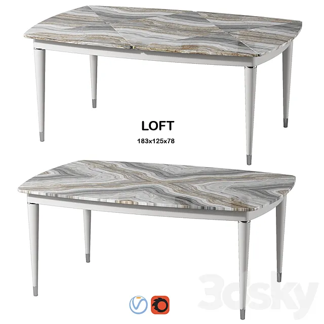 Estetica Loft table 3DModel