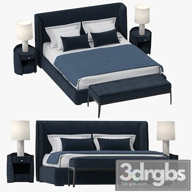 Estetica Marseille Bed 3D Model Free